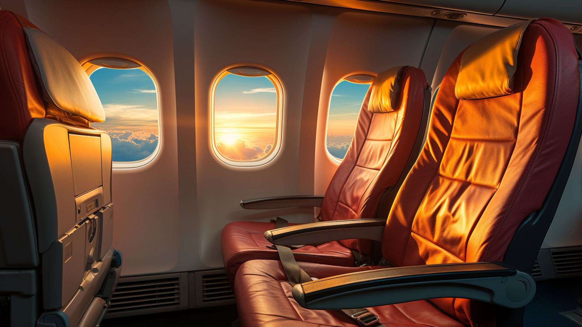 Conforto em voos e passagens aéreas